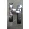 L&b Handle Decorative 2tone Cylinder Black Nickel / Satin Nickel Straight 6 Inch