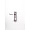 L&b Handle Decorative 2tone Cylinder Satin Nickel / Chrome Plated Scroll 6 Inch