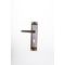 L&b Handle Decorative 2tone Key Brass Plated / Satin Nickel Straight 8 Inch
