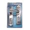 L&b Lockset Decorative 2tone Cylinder Satin Nickel / Chrome Plated Scroll 8 Inch
