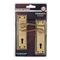 L&b Lockset Decorative Georgian 3 Lever Solid Brass Scroll 6 Inch