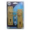 L&b Lockset Decorative Georgian 3 Lever Brass Plated Scroll 6 Inch