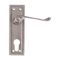 L&b Handle Decorative Georgian Cylinder Solid Brass Satin Nickel Scroll 6 Inch
