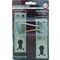 L&b Lockset Decorative Georgian Cylinder Solid Brass Satin Nickel Scroll 6 Inch