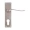 L&b Handle Decorative Victorian Cylinder Satin Nickel Plated Scroll 6 Inch
