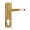 L&b Handle Decorative Victorian Cylinder Solid Brass Straight 6 Inch