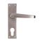 L&b Handle Decorative Victorian Cylinder Solid Brass Satin Nickel Straight 6 Inch
