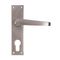 L&b Handle Decorative Victorian Cylinder Satin Nickel Plated Straight 6 Inch
