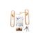 L&b Lockset Decorative Georgian Cylinder Solid Brass Scroll 8 Inch