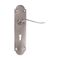 L&b Handle Decorative Victorian Key Satin Nickel Plated Scroll 8 Inch