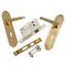 L&b Lockset Decorative Victorian 3 Lever Solid Brass Straight 8 Inch