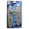 L&b Lockset Decorative Victorian 3 Lever Brass Plated Straight 8 Inch