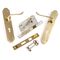 L&b Lockset Decorative Victorian 3 Lever Solid Brass Scroll 8 Inch