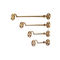 L&b Ironmongery Cabin Hook Solid Brass 150mm