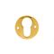 L&b Ironmongery Escutcheon Victorian Cylinder Solid Brass
