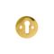 L&b Ironmongery Escutcheon Victorian Key Solid Brass