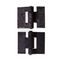 L&b Ironmongery Hinge Butterfly Mild Steel Blister 63mm
