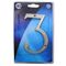 L&b Ironmongery Number 3 Solid Brass Satin Nickel Blister 150mm
