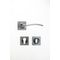 L&b Handle Decorative Style Cylinder Satin Nickel/chrome Blister Picasso