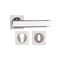 L&b Handle Decorative Style Cylinder White/chrome Blister Monet