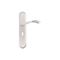 L&b Lockset Decorative Style 3 Lever White/chrome Blister Bernini