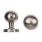 L&b Handle Decorative Victorian Key Solid Brass Satin Nickel Ball On Rose