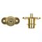 L&b Ironmongery Cabinet Push Lock Brass Plated 19mm