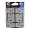 L&b Ironmongery Hinge Sinkless Aluminium Silver Blister 100mm
