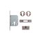 L&b Lock Security Gate Deadlock Cylinder Chrome Plated Blister 40mm