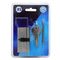 L&b Lock Cylinderinder Euro Profile Solid Brass Satin Nickel Blister 65mm