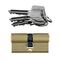 L&b Mcm Euro Profile Cylinderinder Brass Blister 60mm