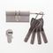 L&b Mcm Bps Double Key Euro Profile Cylinder Nickel Blister 60mm