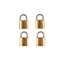 L&b Padlock Double Link Keyed Alike Brass Quad 20mm