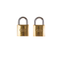 L&b Padlock Double Link Keyed Alike Brass Duo 25mm