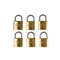 L&b Padlock Double Link Keyed Alike Brass Six 25mm
