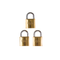 L&b Padlock Double Link Keyed Alike Brass Trio 25mm