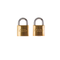 L&b Padlock Double Link Keyed Alike Brass Duo 32mm