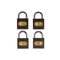 L&b Padlock Double Link Keyed Alike Iron Quad 32mm