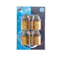 L&b Padlock Double Link Keyed Alike Brass Quad 38mm