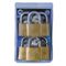 L&b Padlock Double Link Keyed Alike Brass Six 50mm