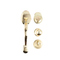 L&b Lockset Fighter Long Handle With Lock Brass