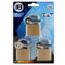L&b Padlock Keyed Alike Brass Trio 40mm