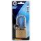 L&b Padlock Long Shackle Brass 50mm