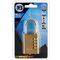 L&b Padlock Combination Brass Resettable 40mm