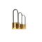 L&b Padlock Double Link Long Shackle Brass 50mm
