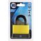 L&b Padlock Weatherproof Yellow 50mm