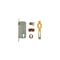 L&b Lock Roller Bolt And Deadlock Brass 60mm