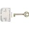 Cupboard Lock Plastic Brown (1)
