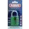 L&b Padlock Abus 40mm Comb Reset Green Blist