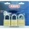 L&b Padlock Abus 40mm 3 Pack Keyed Alike Blister